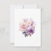 恋に落ちて、咲き誇る花のベイビーブルームに感謝  カード (裏面)