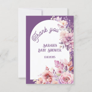 恋に落ちて、愛らしい花のベイビーブルームに感謝  カード