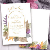 恋に落ちるオクトーバー　エレガント ブライダルシャワー 招待状