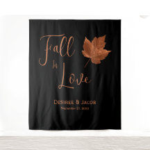 恋に落ちるオータム カッパー ブラック ラスティック バックドロップ