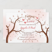恋に落ちるシャワー招待状 招待状 (正面/裏面)