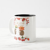 恋に落ちるハリネズミマグ ツートーンマグカップ (正面左)