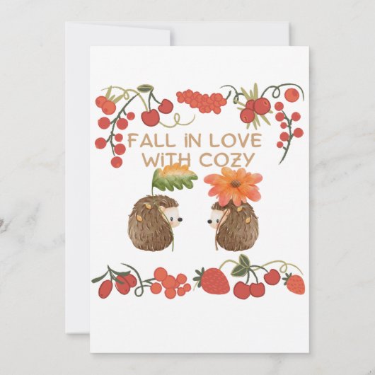 恋に落ちるハリネズミ セーブザデート (裏面)