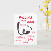 恋に落ちるバレンタインのカード カード (黄色い花)