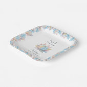 恋に落ちるパステルブルーのパンプキン ブライダルシャワー ペーパープレート (傾斜あり)