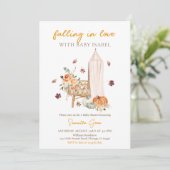 恋に落ちるパンプキンベイビーシャワー 招待状 (スタンド正面)