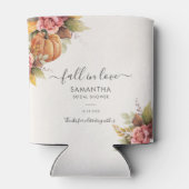 恋に落ちるパンプキン オートムリーフ ブライダルシャワー 缶クーラー (裏面)