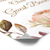 恋に落ちるパンプキン ゲストブックにサインを ポスター (角)