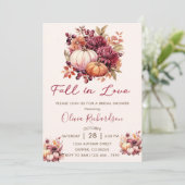 恋に落ちるパンプキン ブライダルシャワー 招待状 (スタンド正面)
