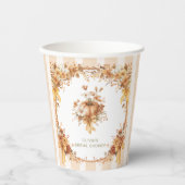 恋に落ちるパンプキン ブライダルシャワー 紙コップ (正面)