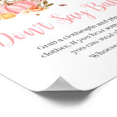 恋に落ちるピンクのカボチャ赤ちゃんを言わない ポスター (角)