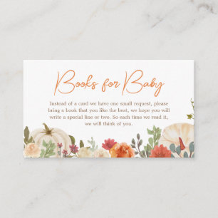 恋に落ちるフローラカボチャの本ベビー エンクロージャーカード