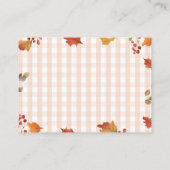 恋に落ちるフローラ赤ちゃんシャワーベビー エンクロージャーカード (裏面)