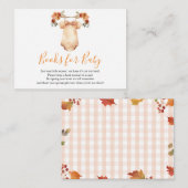 恋に落ちるフローラ赤ちゃんシャワーベビー エンクロージャーカード (正面/裏面)