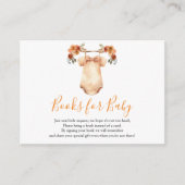 恋に落ちるフローラ赤ちゃんシャワーベビー エンクロージャーカード (正面)