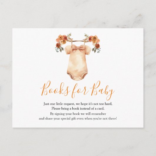 恋に落ちるフローラ赤ちゃんシャワーベビー ポストカード (正面)