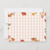 恋に落ちるフローラ赤ちゃん服赤ちゃんシャワー サンキューカード (裏面)