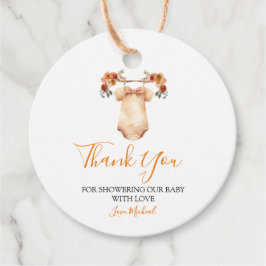 恋に落ちるフローラ赤ちゃん服赤ちゃんシャワー フェイバータグ