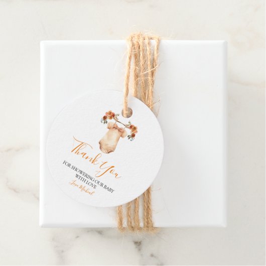 恋に落ちるフローラ赤ちゃん服赤ちゃんシャワー フェイバータグ (インサイチュ)