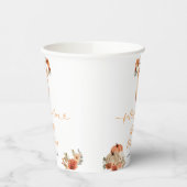 恋に落ちるフローラ赤ちゃん服赤ちゃんシャワー 紙コップ (左)