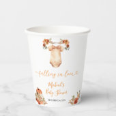 恋に落ちるフローラ赤ちゃん服赤ちゃんシャワー 紙コップ (正面)