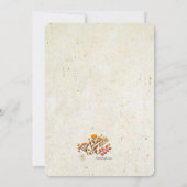 恋に落ちるブライダルシャワーの招待状 招待状 (裏面)