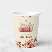 恋に落ちるベビーウッドランド赤ちゃんシャワー 紙コップ (裏面)