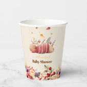恋に落ちるベビーウッドランド赤ちゃんシャワー 紙コップ (正面)