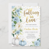 恋に落ちるベビーシャワーの招待状の秋のシャワー 招待状 (正面)