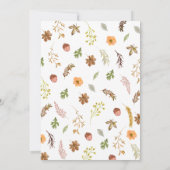 恋に落ちるベビーシャワー 招待状 (裏面)