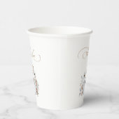 恋に落ちるホワイトパンプキン 紙コップ (右)