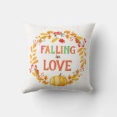 恋に落ちるリース紅葉カボチャ アウトドアクッション (裏面)