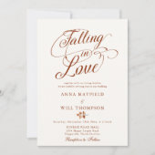 恋に落ちるロマンチックな書結婚道 招待状 (正面)