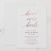 恋に落ちるロマンティックパーティー 招待状 (正面/裏面)