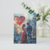 恋に落ちる夫婦 ポストカード (スタンド正面)