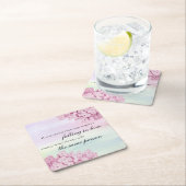 恋に落ちる引用文 スクエアペーパーコースター (インサイチュ)