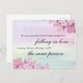 恋に落ちる引用文 ポストカード (正面/裏面)