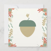 恋に落ちる感謝祭の結婚式招待状 招待状 (裏面)