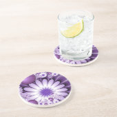 恋に落ちる抽象芸術花とハートフラクタル コースター (側面)