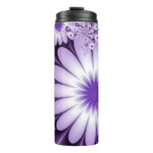 恋に落ちる抽象芸術花とハートフラクタル タンブラー (正面)