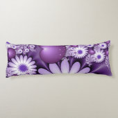 恋に落ちる抽象芸術花とハートフラクタル ボディピロー (裏面)