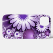 恋に落ちる抽象芸術花とハート名 Case-Mate iPhoneケース (裏面 (横))