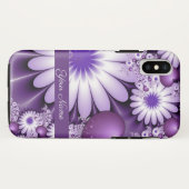 恋に落ちる抽象芸術花とハート名 Case-Mate iPhoneケース (裏面(横))