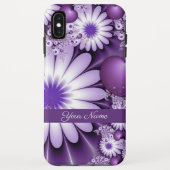 恋に落ちる抽象芸術花とハート名 Case-Mate iPhoneケース (裏面)