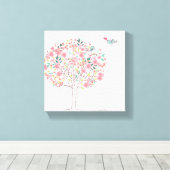恋に落ちる木と鳥|過去記事 キャンバスプリント (インサイチュ (ウッドフロア))