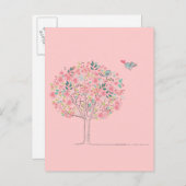 恋に落ちる木と鳥|過去記事 ポストカード (正面/裏面)