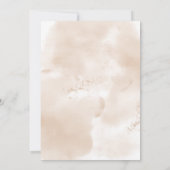 恋に落ちる男の子の服ベビーシャワー 招待状 (裏面)