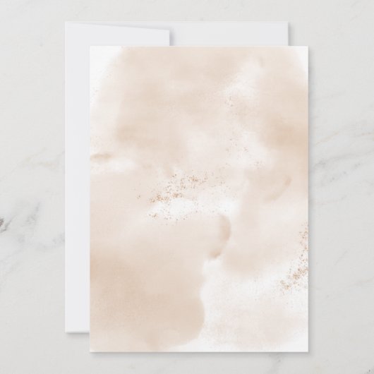 恋に落ちる男の子の服ベビーシャワー 招待状 (裏面)