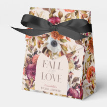 恋に落ちる秋のリース アーチ ピンク ブライダルシャワー