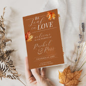 恋に落ちる秋の結婚式式